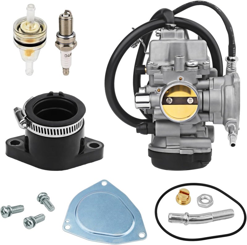 neivilu Carburetor Carb & Intake Manifold Boot For YAMAHA Wolverine 450 Kodiak 400 Kodiak 450 2003-2006 Grizzly 400 Grizzly 450 5ND-E4101-11-00 5TE-E4101-01-00 5GH-13586-00-00 5ND-14101-00-00 5ND-E4101-01-00 - Image 2